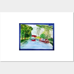 Canal Scene Painting Posters and Art